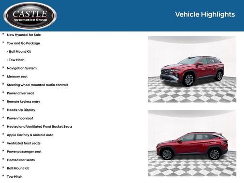 Red 2026 Hyundai TUCSON Limited
