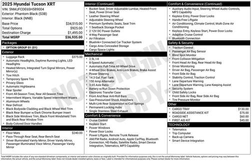 2025 Hyundai TUCSON XRT