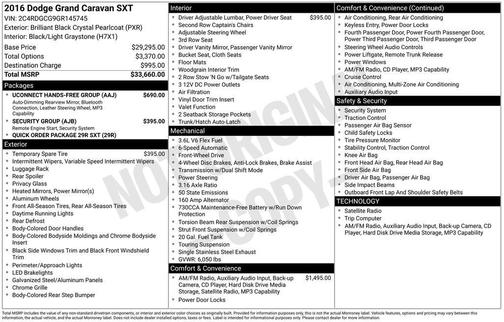 2016 Dodge Grand Caravan SXT