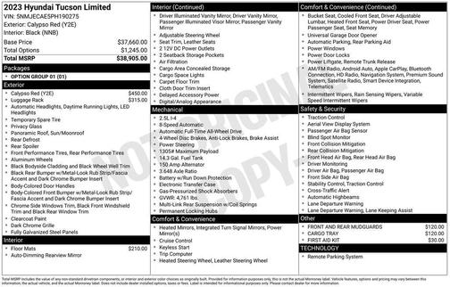2023 Hyundai TUCSON Limited