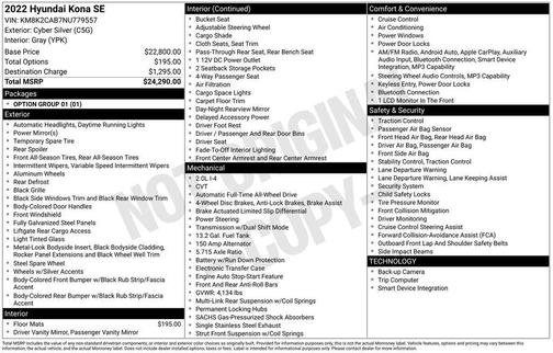 2022 Hyundai KONA SE