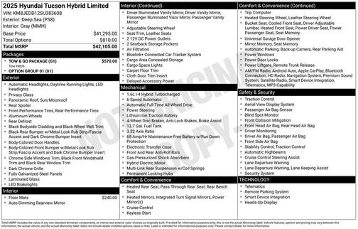 2025 Hyundai TUCSON Hybrid Limited