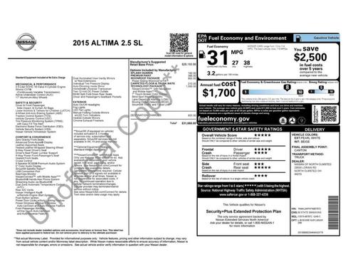 2015 Nissan Altima 2.5 SL