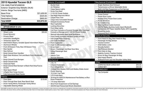 2015 Hyundai TUCSON GLS