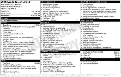 2024 Hyundai TUCSON Limited