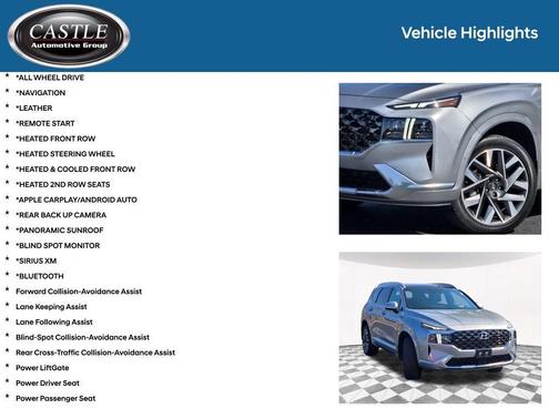 Shimmering Silver Pearl 2023 Hyundai SANTA FE Calligraphy