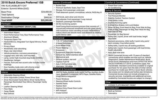 2018 Buick Encore Preferred