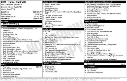 2025 Hyundai ELANTRA SE