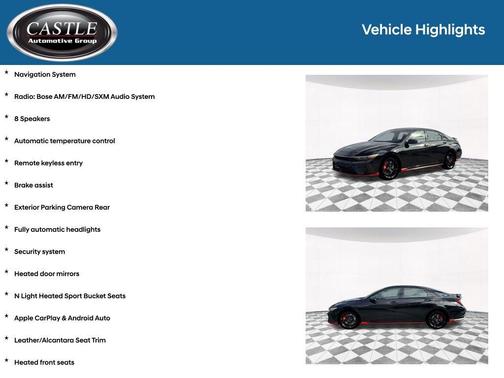 Black 2026 Hyundai ELANTRA N Base