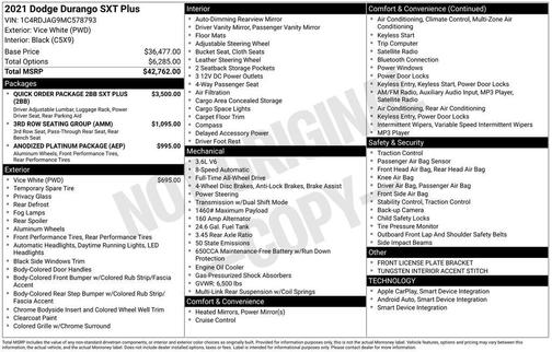 2021 Dodge Durango SXT