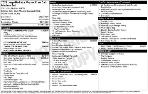 2021 Jeep Gladiator Mojave