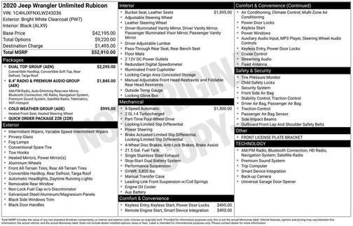 2020 Jeep Wrangler Unlimited Rubicon