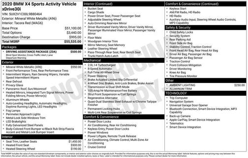 2020 BMW X4 xDrive30i