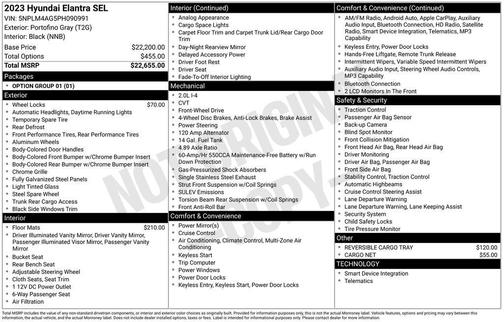 2023 Hyundai ELANTRA SEL