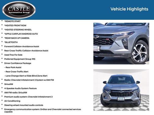 Sterling Gray Metallic 2024 Chevrolet Trax 1RS