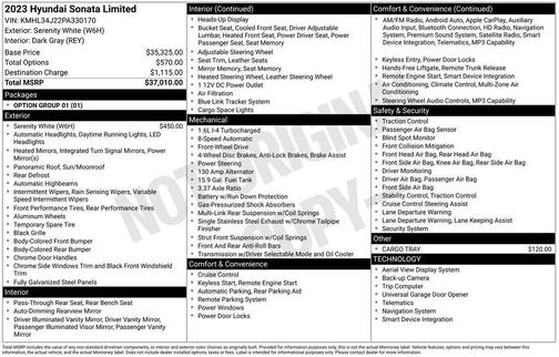 2023 Hyundai SONATA Limited