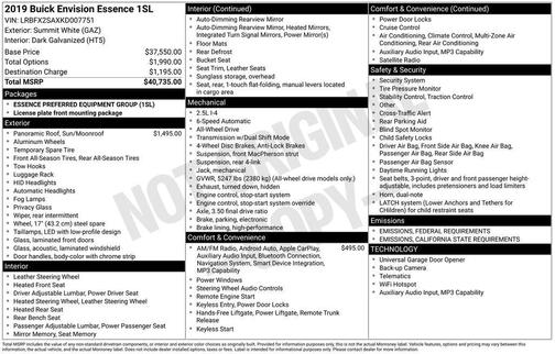 2019 Buick Envision Essence