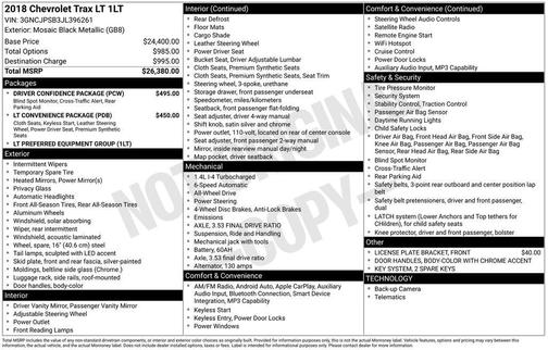 2018 Chevrolet Trax LT