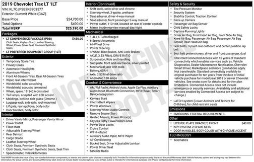 2019 Chevrolet Trax LT