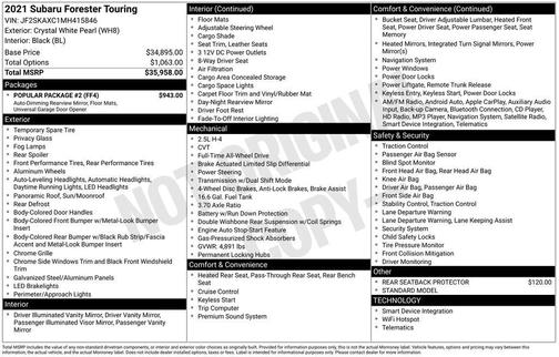 2021 Subaru Forester Touring