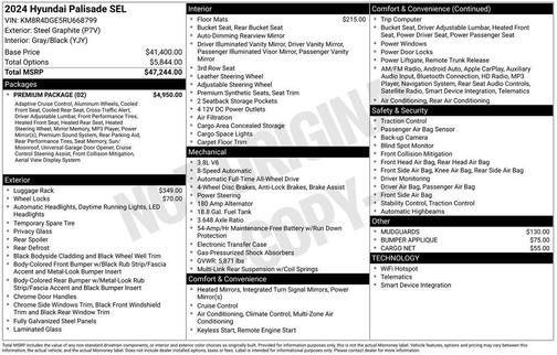 2024 Hyundai PALISADE SEL
