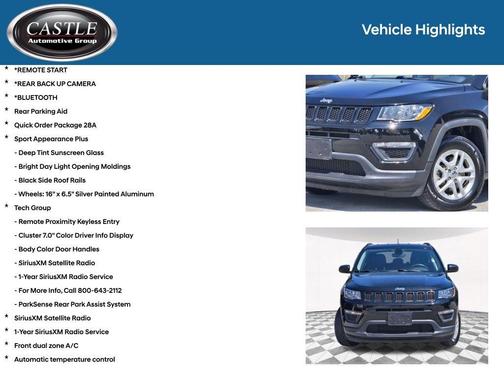 Diamond Black 2019 Jeep Compass Sport