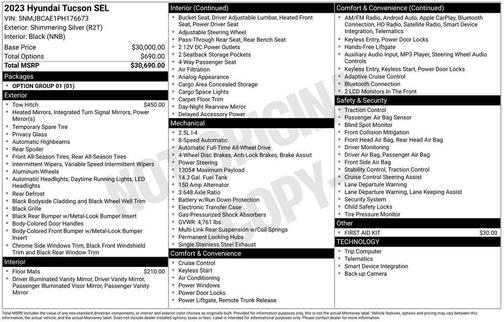 2023 Hyundai TUCSON SEL