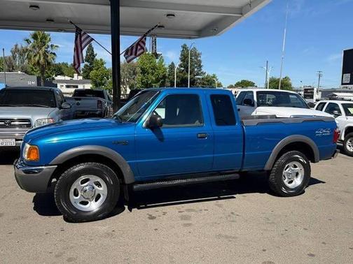 Bright Island Blue CC Metallic 2001 Ford Ranger Edge SuperCab