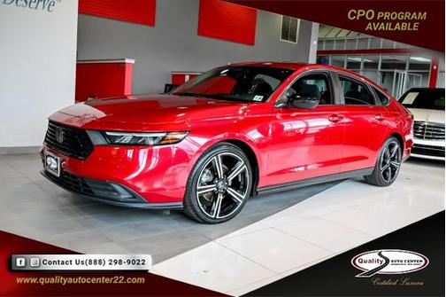 Radiant Red Metallic 2023 Honda Accord Hybrid Sport