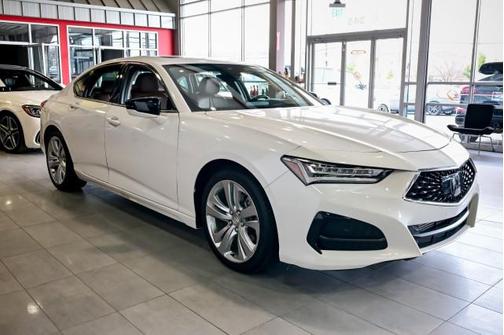 Platinum White Pearl 2021 Acura TLX Technology