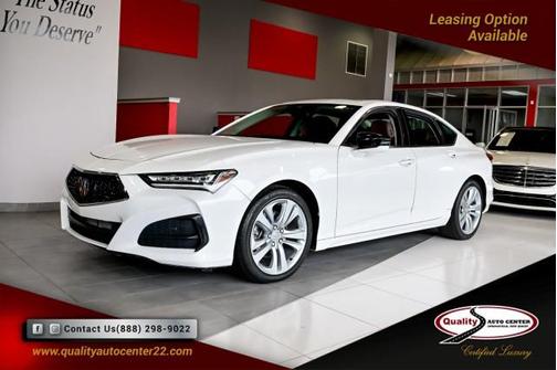Platinum White Pearl 2021 Acura TLX Technology