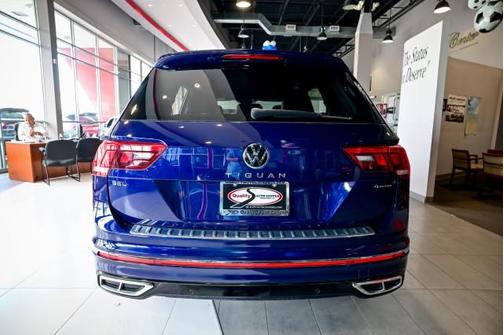 Atlantic Blue Metallic 2022 Volkswagen Tiguan 2.0T SEL R-Line 4MOTION