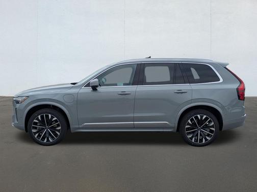 Vapour Grey Metallic 2026 Volvo XC90 Plug-In Hybrid Plus, T8 AWD, Electric/Gasoline, Bright, 6 Seats