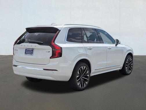 Crystal White Pearl 2026 Volvo XC90 Plus, B6 AWD Gas (mild hybrid), Gasoline, Bright, 7 Seats