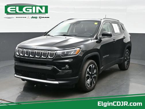 Diamond Black Crystal Pearlcoat 2022 Jeep Compass Limited