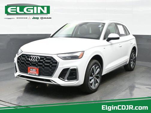 White 2023 Audi Q5 45 S line Premium Plus