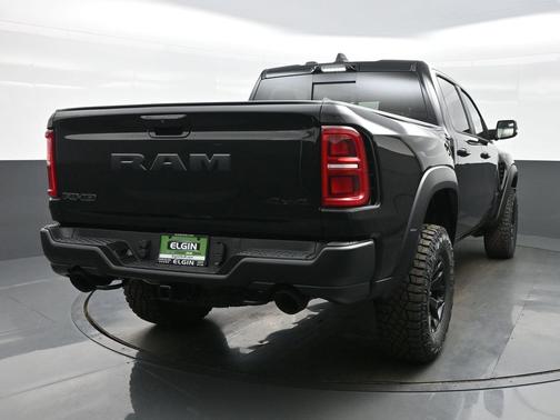 Diamond Black Crystal Pearlcoat 2026 RAM 1500 RHO Crew Cab 4x4 5'7' Box