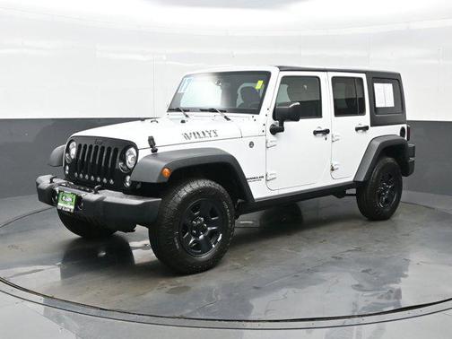 Bright White Clearcoat 2017 Jeep Wrangler Unlimited Willy Wheeler 4x4