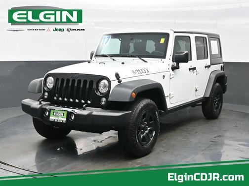 Bright White Clearcoat 2017 Jeep Wrangler Unlimited Willy Wheeler 4x4