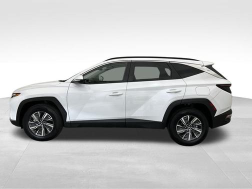 Serenity White Pearl 2023 Hyundai TUCSON Hybrid Blue