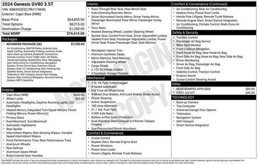 2024 Genesis GV80 3.5T