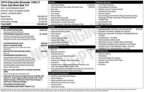 2019 Chevrolet Silverado 1500 LT