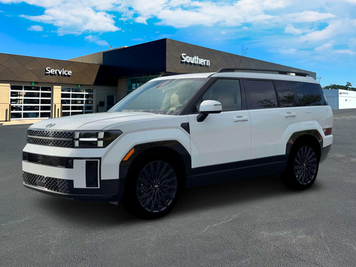 Serenity White 2026 Hyundai SANTA FE Calligraphy