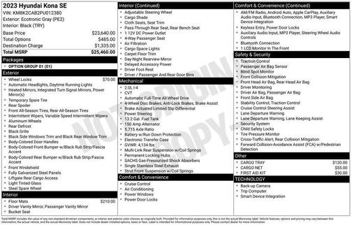 2023 Hyundai KONA SE