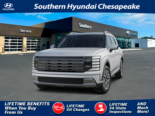 Creamy White Pearl 2026 Hyundai Palisade Hybrid SEL 7P