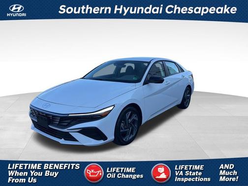 Serenity White 2025 Hyundai ELANTRA Sport