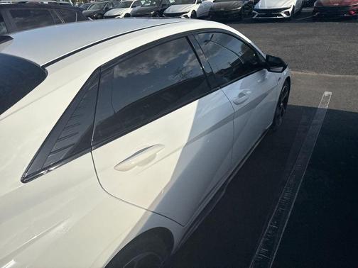 Ceramic White 2023 Hyundai ELANTRA N Line