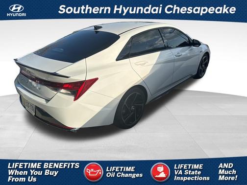 Ceramic White 2023 Hyundai ELANTRA N Line