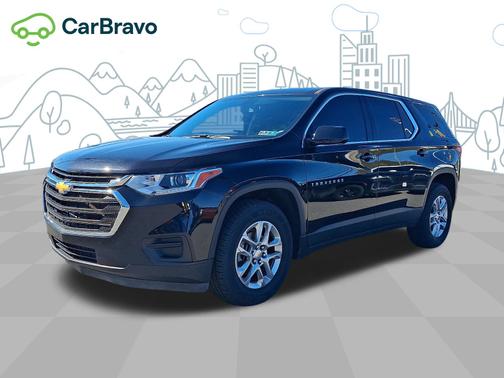 Mosaic Black Metallic 2020 Chevrolet Traverse LS