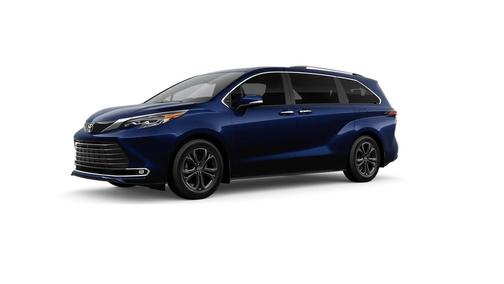 Blue 2026 Toyota Sienna Platinum